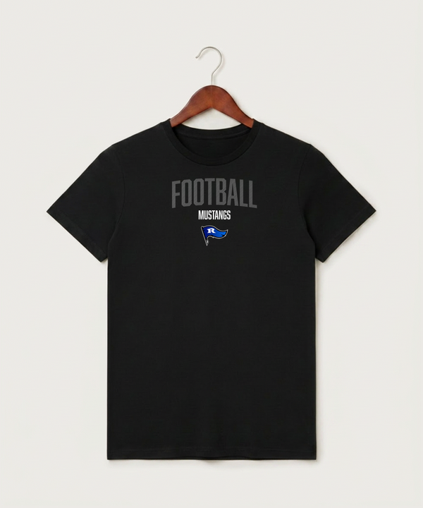 Red Lake County Central Football (Boys) - Black T-Shirt - Full Front