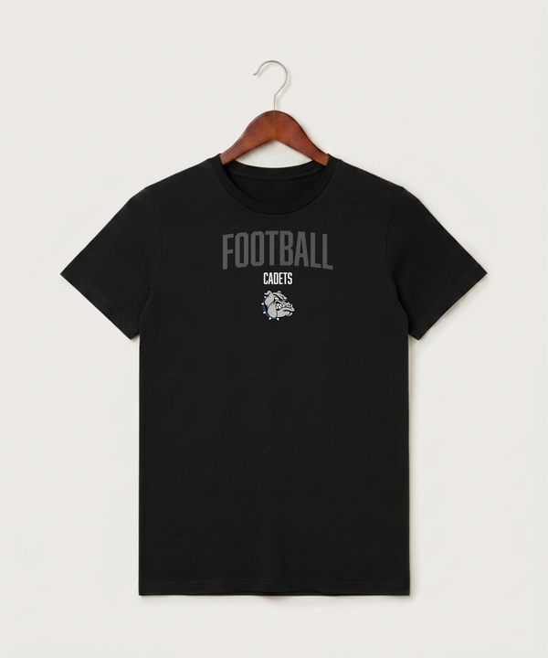Sargent County High School Football (Boys) - Black T-Shirt - Full Front