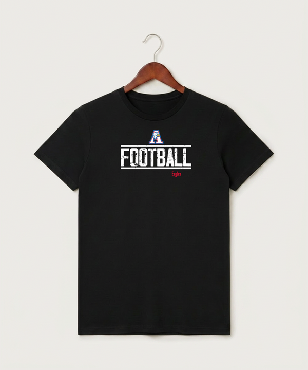 Apollo High School Football (Boys) - Black T-Shirt - Full Front