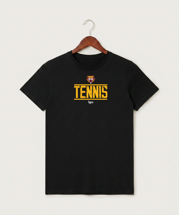 Stewartville High School Tennis (Coed) - Black T-Shirt - Full Front
