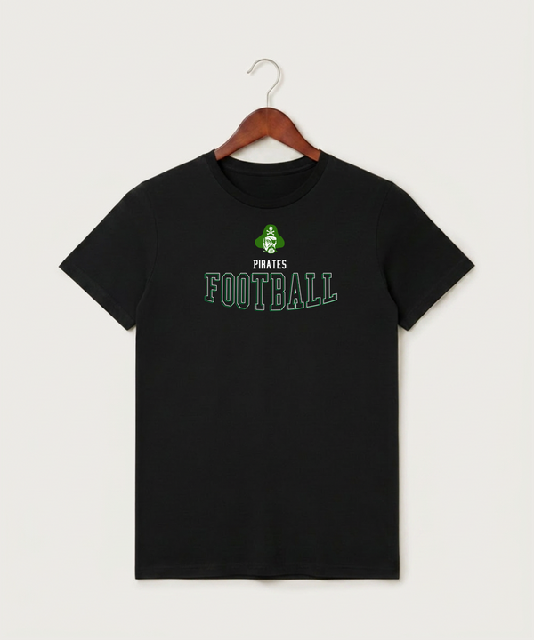 Verndale High School Football (Boys) - Black T-Shirt - Full Front