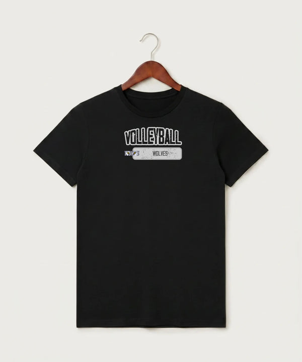 Walker Hackensack Akeley Volleyball (Girls) - Black T-Shirt - Full Front