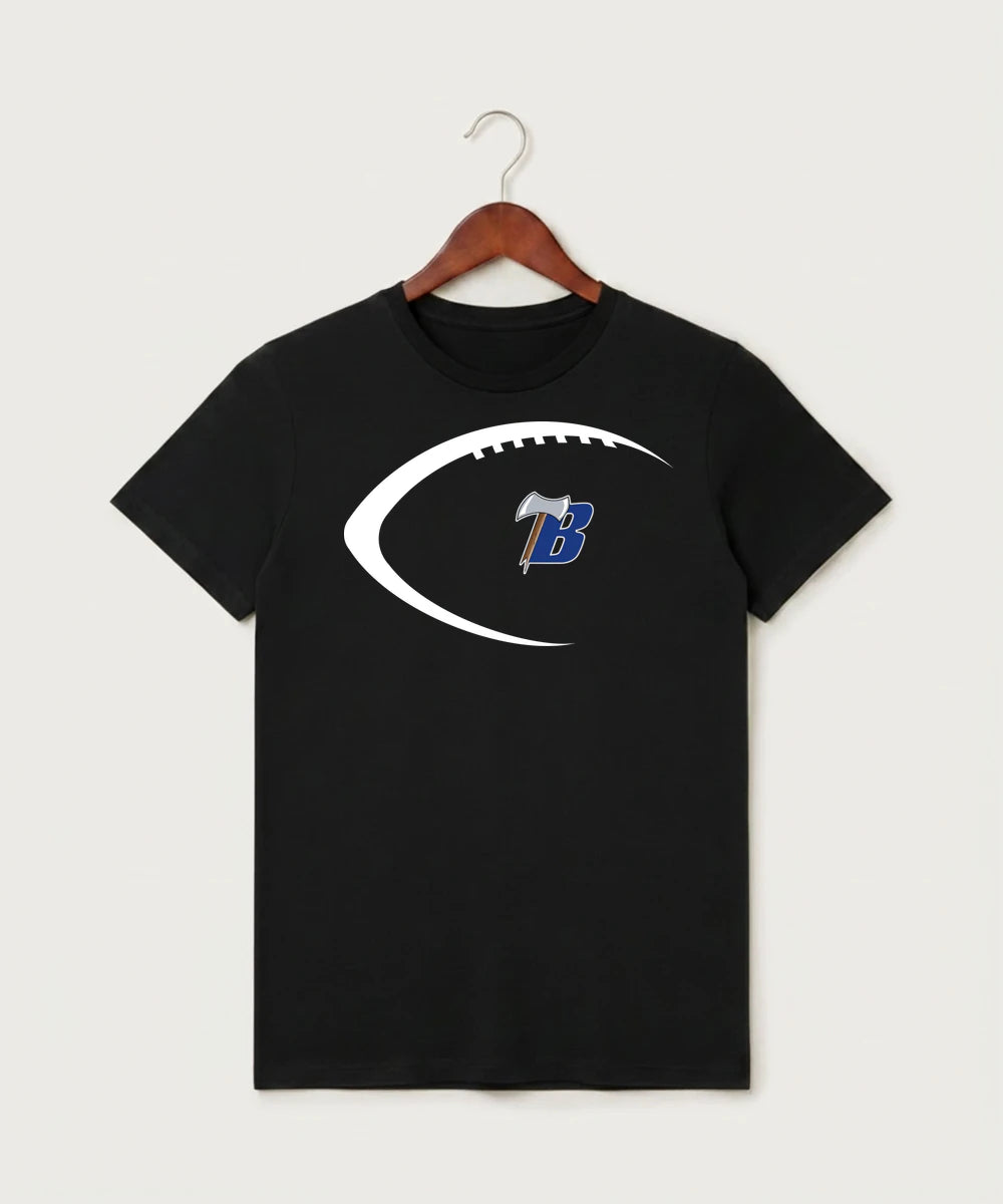 Bemidji High School Football (Boys) - Black T-Shirt - Full Front