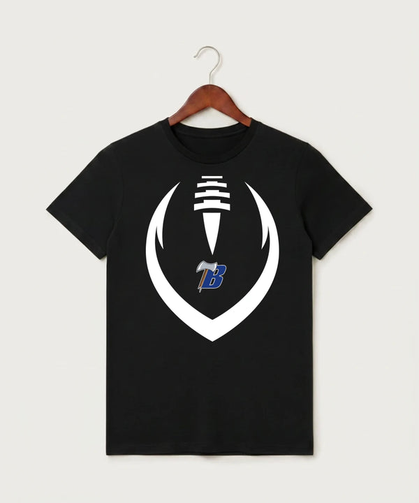 Bemidji High School Football (Boys) - Black T-Shirt - Full Front