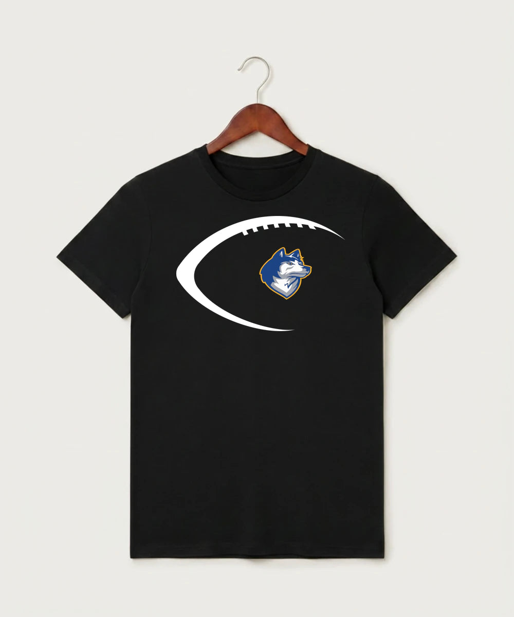 Bigfork Senior High School Football (Boys) - Black T-Shirt - Full Front