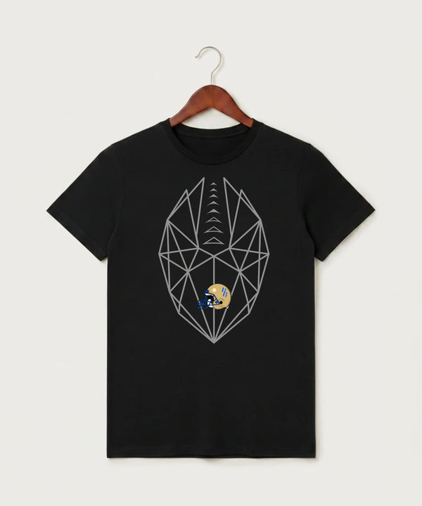 Braham Area High School Football (Boys) - Black T-Shirt - Full Front