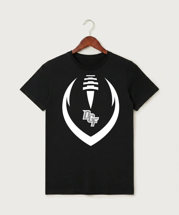 DGF High School Football (Boys) - Black T-Shirt - Full Front