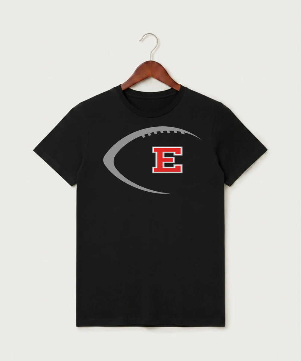 Duluth East High School Football (Boys) - Black T-Shirt - Full Front