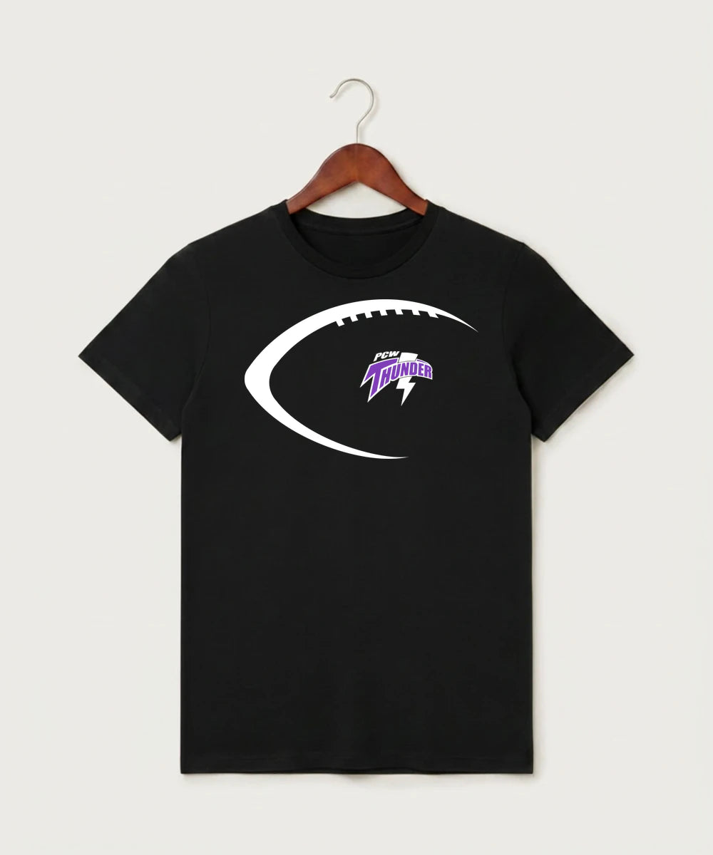 Polk County West Football (Boys) - Black T-Shirt - Full Front