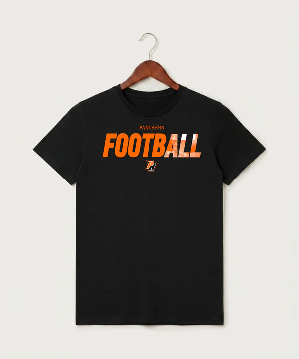 Park Rapids Area High School Football (Boys) - Black T-Shirt - Full Front