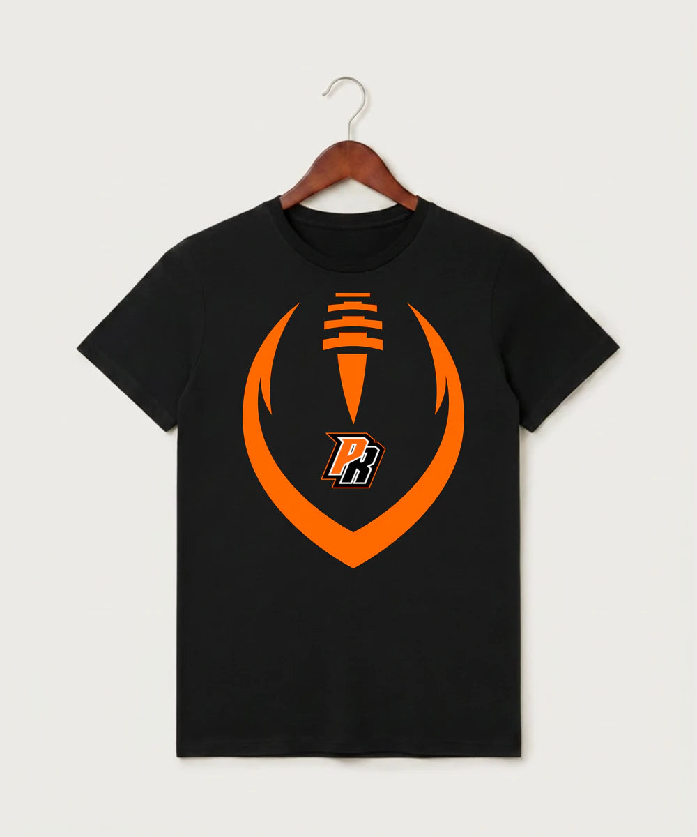 Park Rapids Area High School Football (Boys) - Black T-Shirt - Full Front