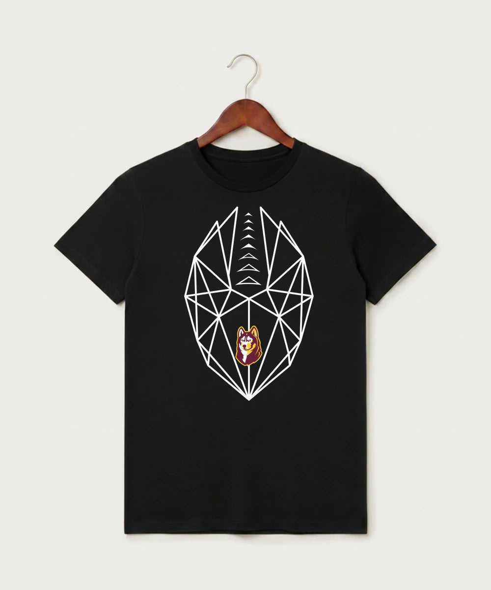 Pillager High School Football (Boys) - Black T-Shirt - Full Front
