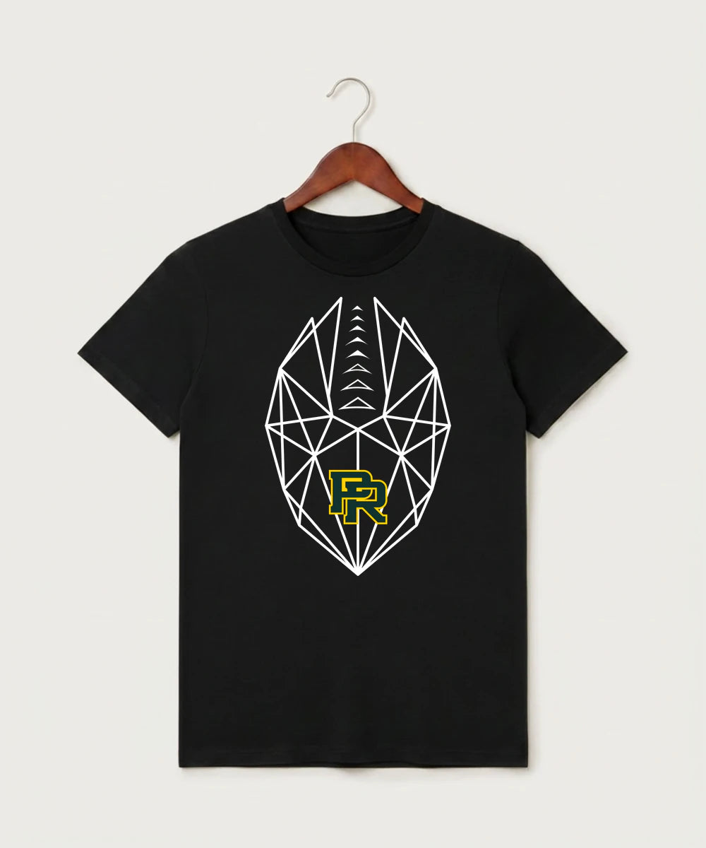Proctor High School Football (Boys) - Black T-Shirt - Full Front