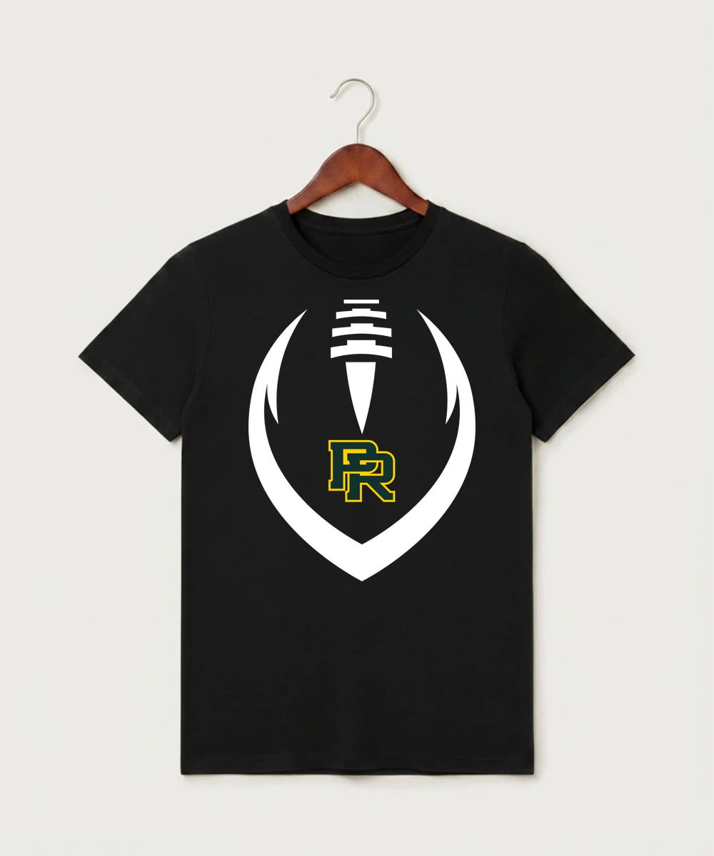 Proctor High School Football (Boys) - Black T-Shirt - Full Front