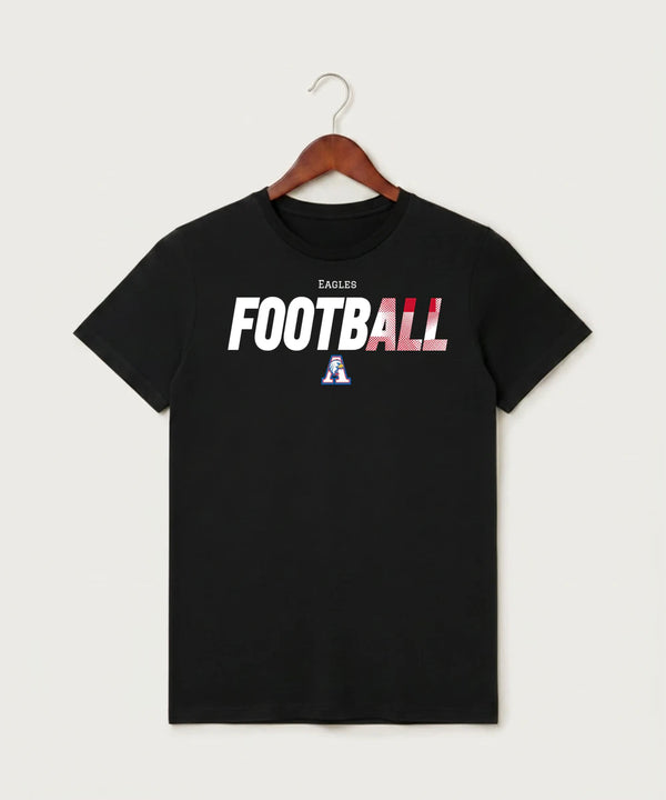 Apollo High School Football (Boys) - Black T-Shirt - Full Front