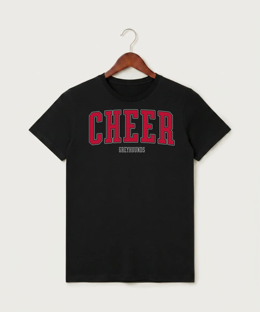 Duluth East High School Cheer (Coed) - Black T-Shirt - Full Front