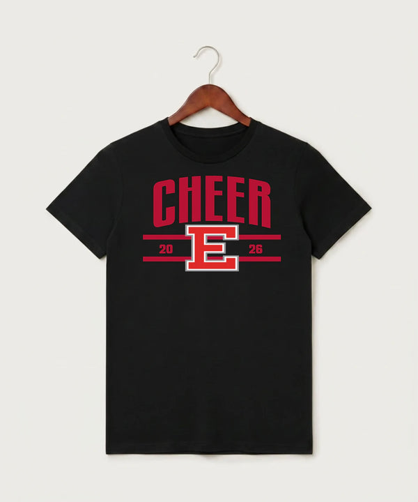 Duluth East High School Cheer (Coed) - Black T-Shirt - Full Front