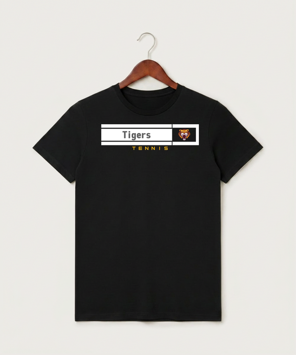 Stewartville High School Tennis (Coed) - Black T-Shirt - Full Front