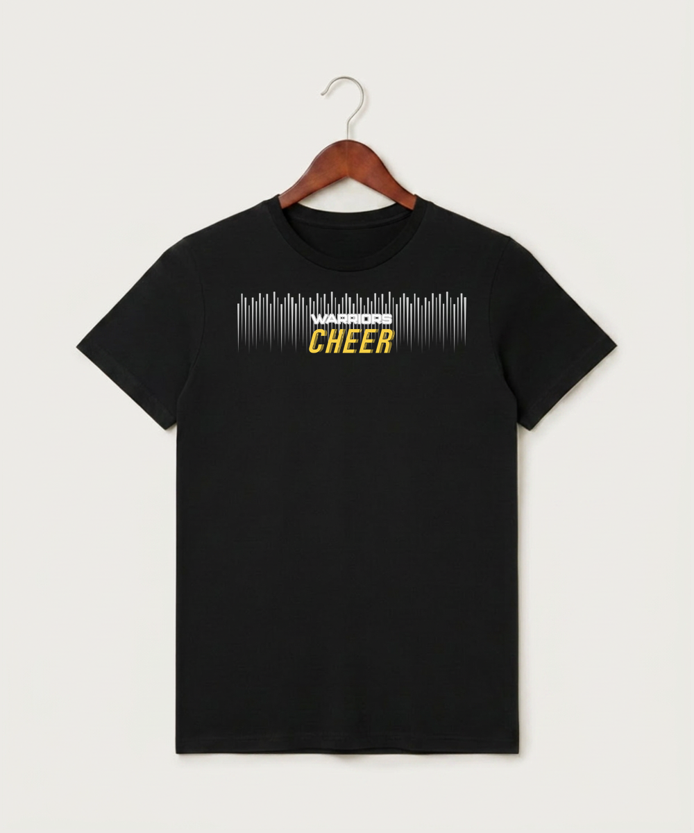 Wausau West High School Cheer - Black T-Shirt - Full Front