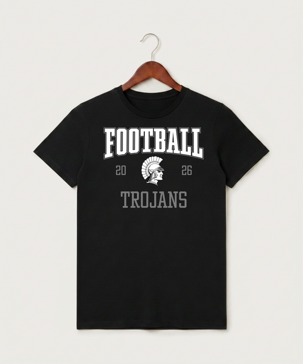 Wauwatosa West Football - Black T-Shirt - Full Front