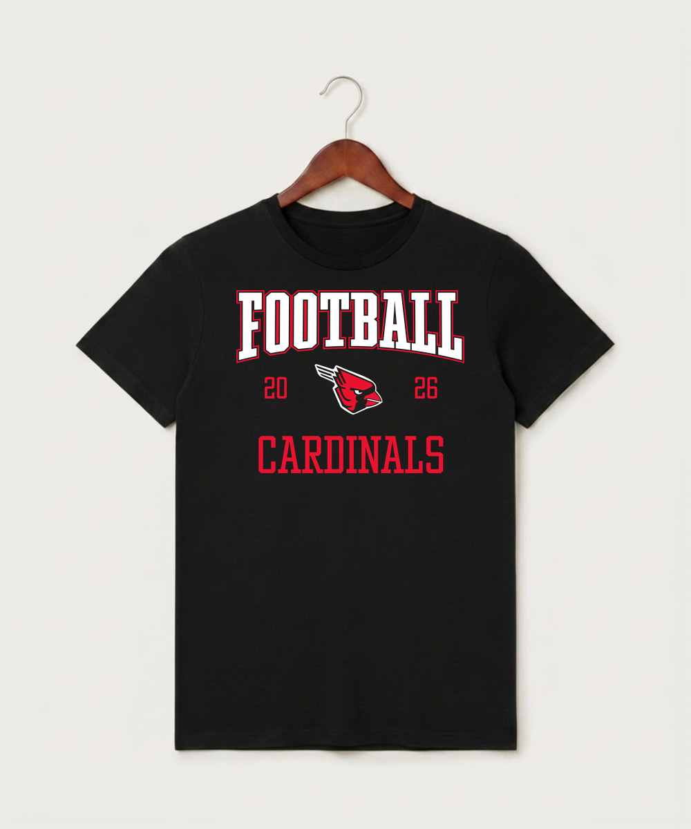 Forreston Football - Black T-Shirt - Full Front