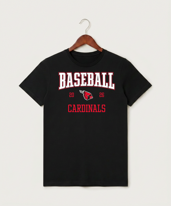 Forreston Baseball - Black T-Shirt - Full Front