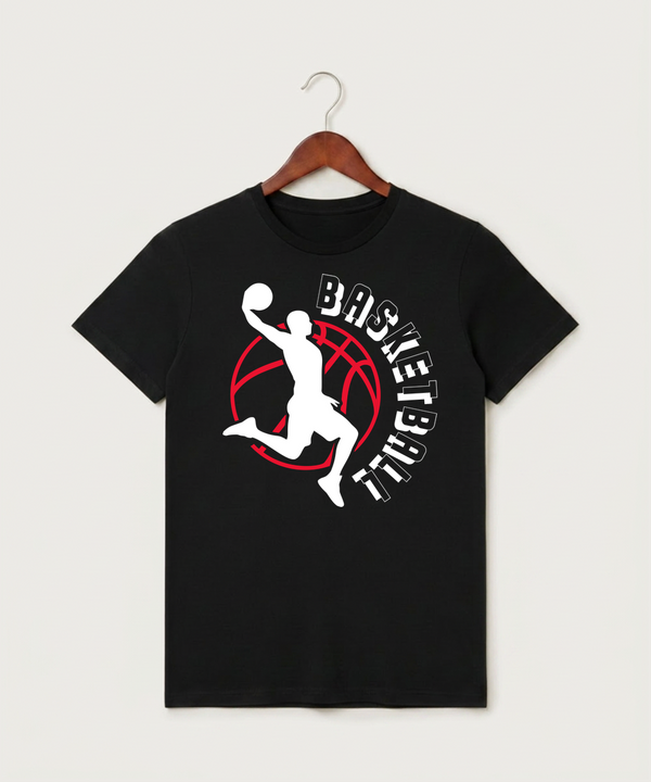 Forreston Basketball - Black T-Shirt - Full Front