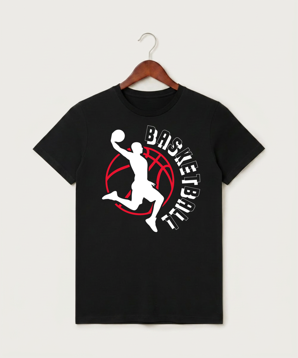 Forreston Basketball - Black T-Shirt - Full Front
