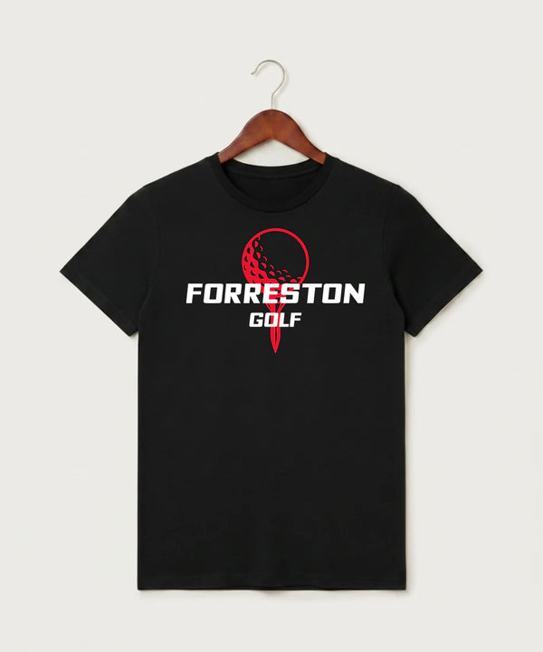 Forreston Golf - Black T-Shirt - Full Front