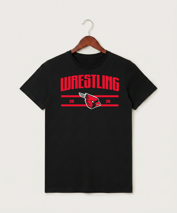 Forreston Wrestling - Black T-Shirt - Full Front