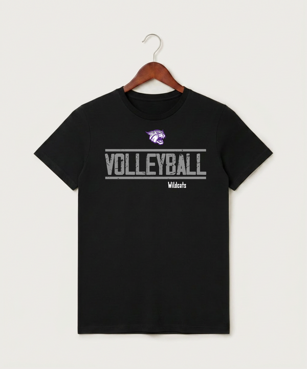 Goodhue High School Volleyball (Girls) - Black T-Shirt - Full Front