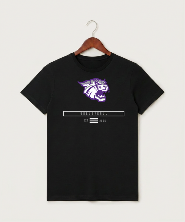 Goodhue High School Volleyball (Girls) - Black T-Shirt - Full Front