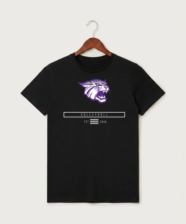 Goodhue High School Volleyball (Girls) - Black T-Shirt - Full Front