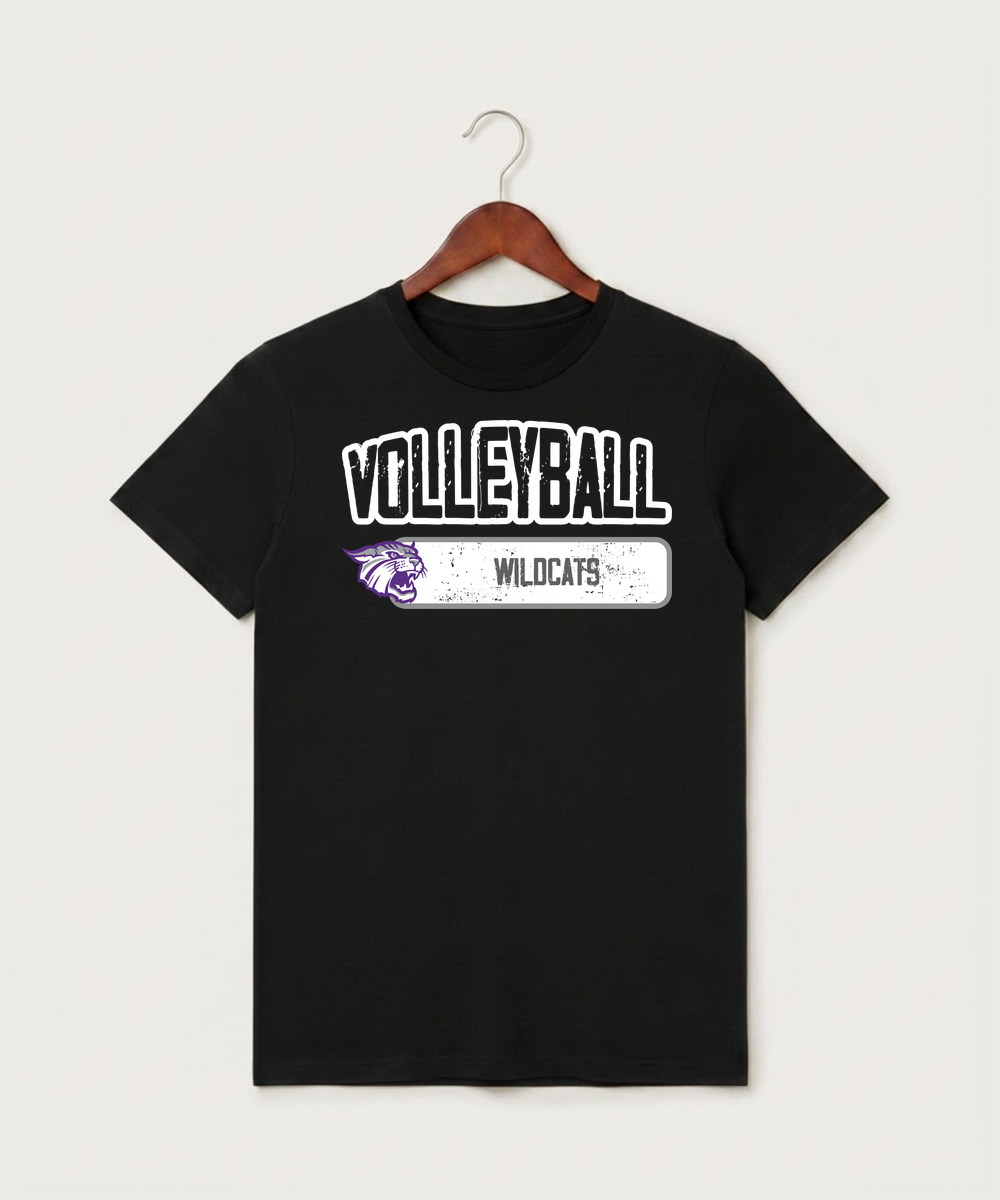 Goodhue High School Volleyball (Girls) - Black T-Shirt - Full Front