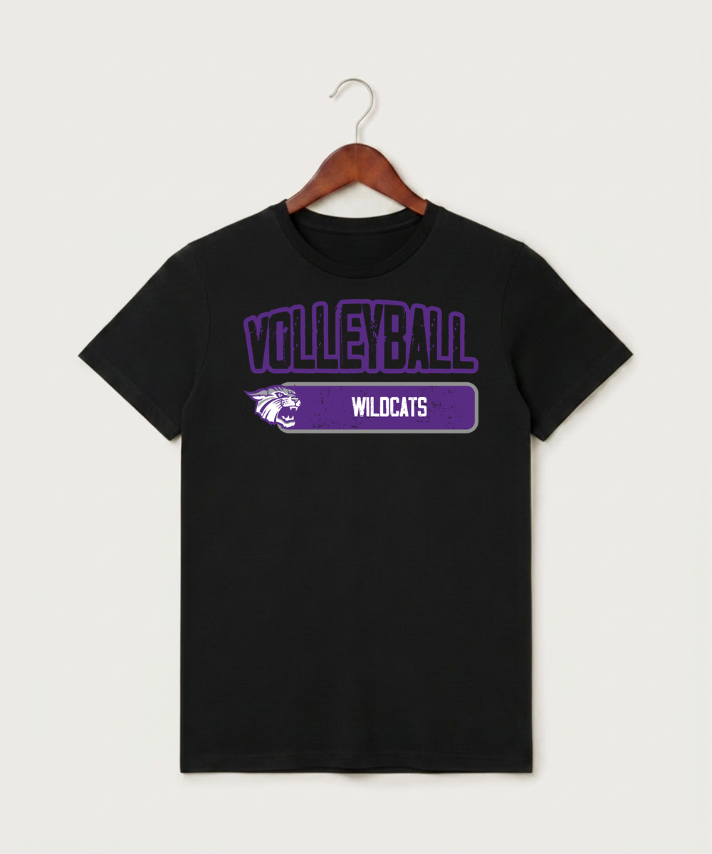 Goodhue High School Volleyball (Girls) - Black T-Shirt - Full Front