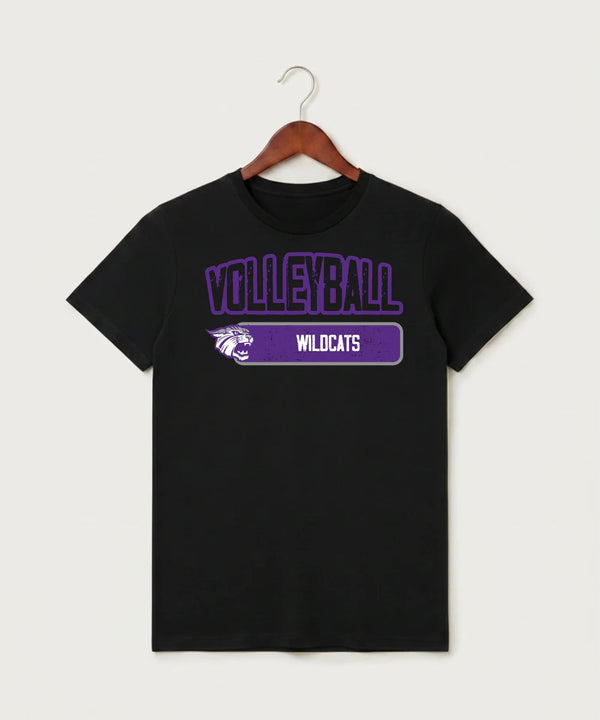 Goodhue High School Volleyball (Girls) - Black T-Shirt - Full Front