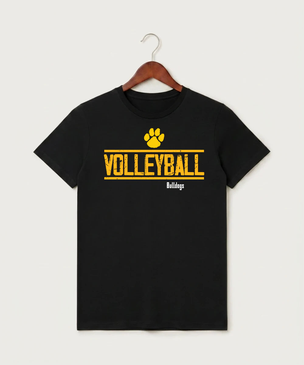 Plainview Elgin Millville H S Volleyball (Girls) - Black T-Shirt - Full Front