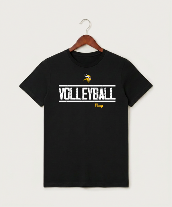 Hayfield High School Volleyball (Girls) - Black T-Shirt - Full Front