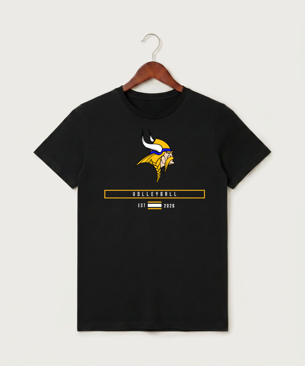 Hayfield High School Volleyball (Girls) - Black T-Shirt - Full Front