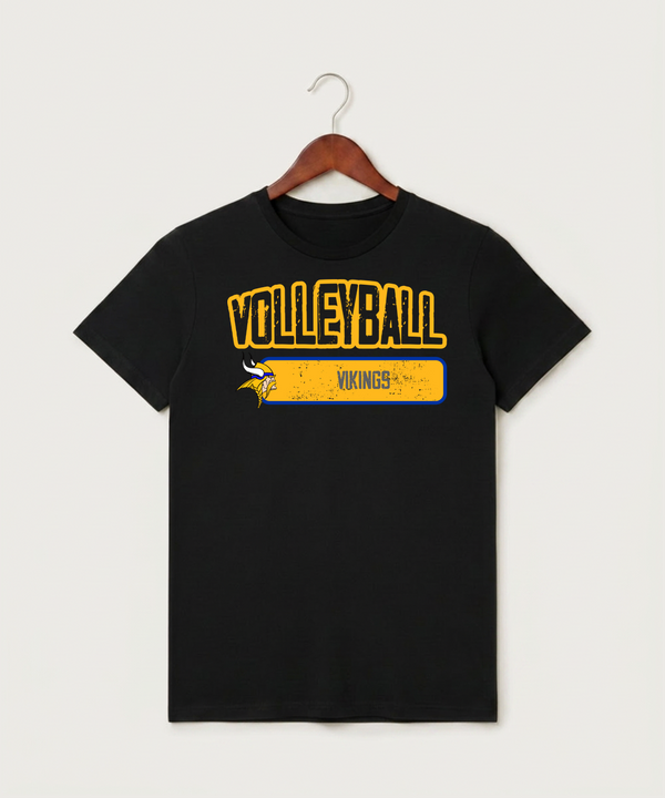 Hayfield High School Volleyball (Girls) - Black T-Shirt - Full Front