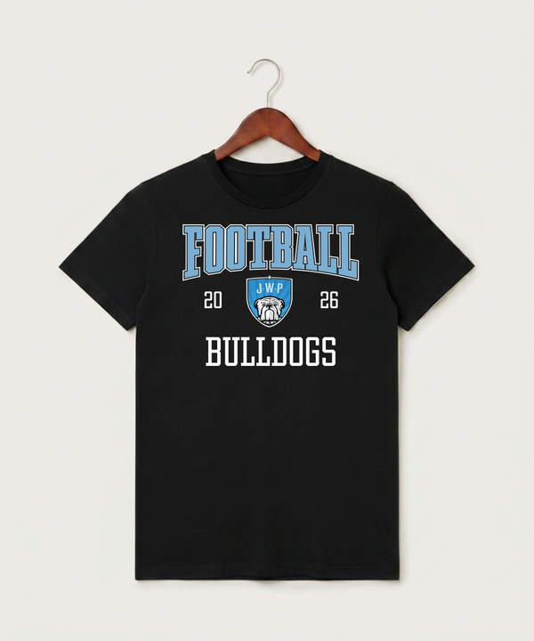 Janesville Waldorf Pemberton Football (Boys) - Black T-Shirt - Full Front