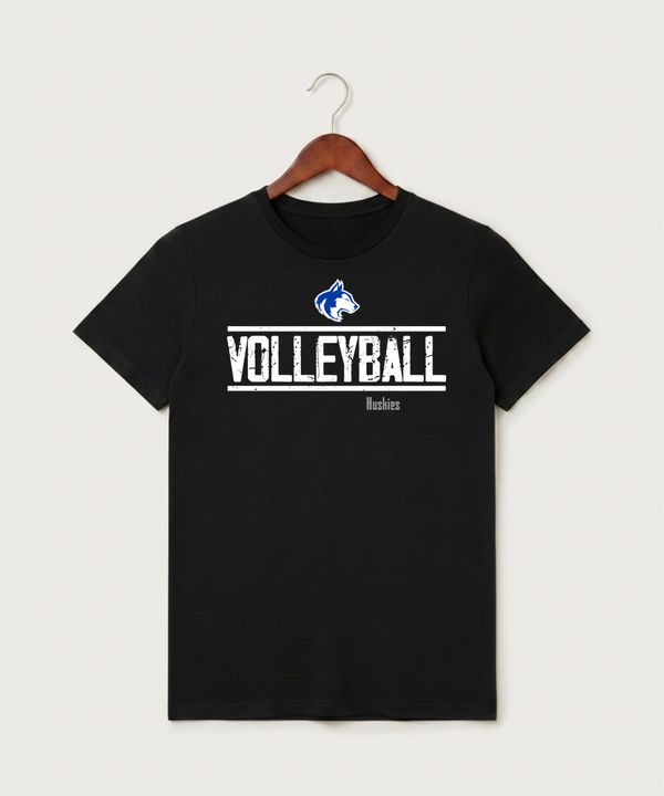 Owatonna High School Volleyball (Girls) - Black T-Shirt - Full Front
