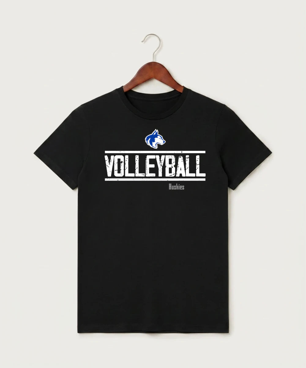 Owatonna High School Volleyball (Girls) - Black T-Shirt - Full Front