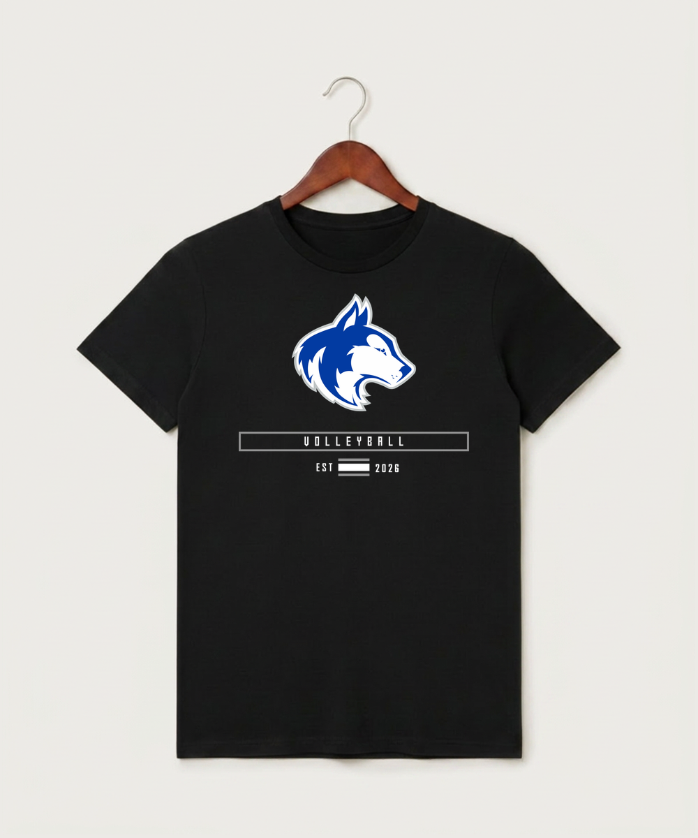 Owatonna High School Volleyball (Girls) - Black T-Shirt - Full Front