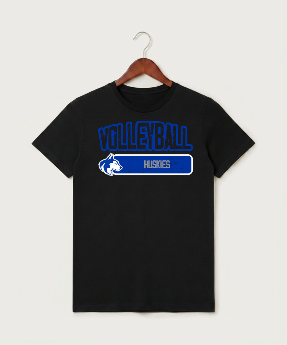 Owatonna High School Volleyball (Girls) - Black T-Shirt - Full Front