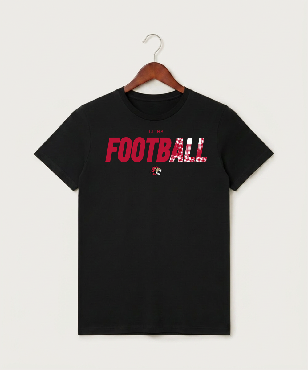 Spring Grove High School Football (Boys) - Black T-Shirt - Full Front