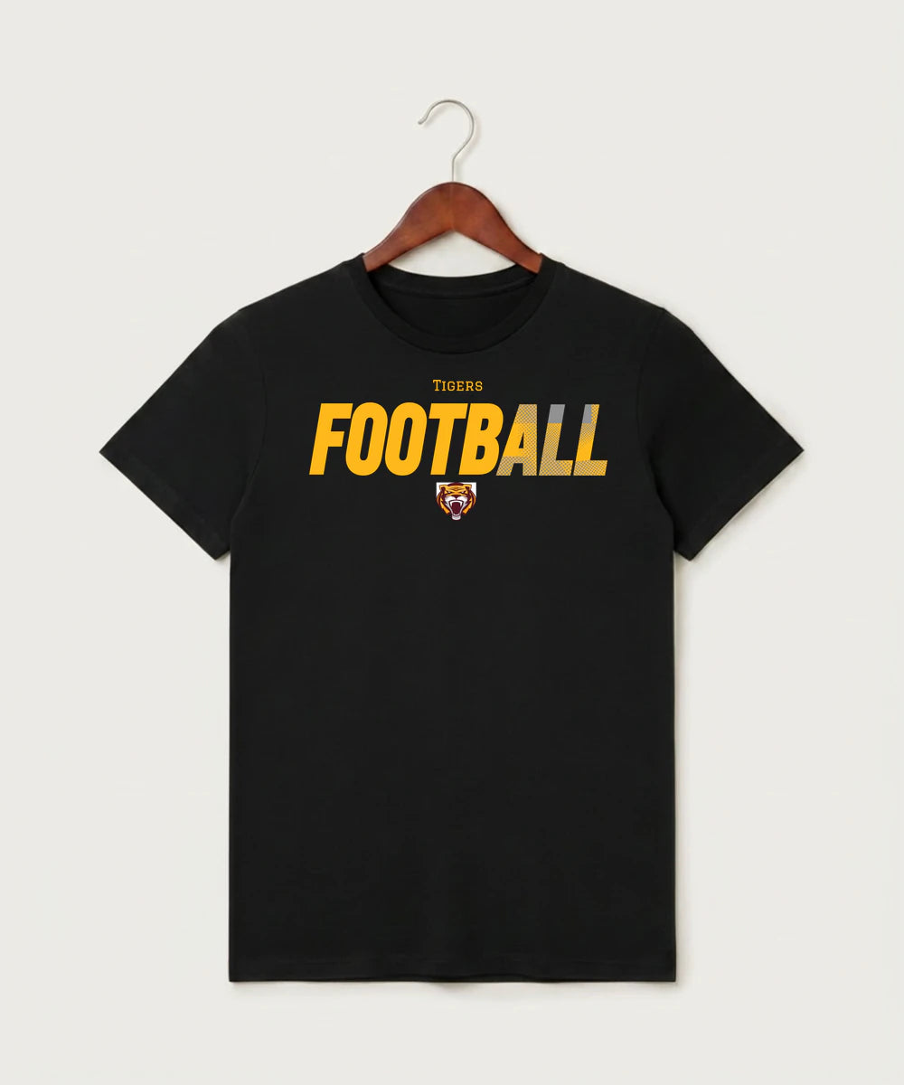 Stewartville High School Football (Boys) - Black T-Shirt - Full Front