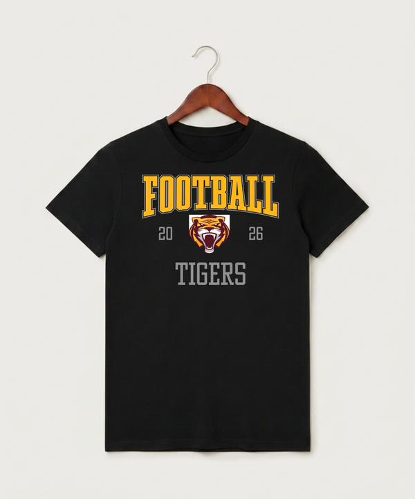 Stewartville High School Football (Boys) - Black T-Shirt - Full Front