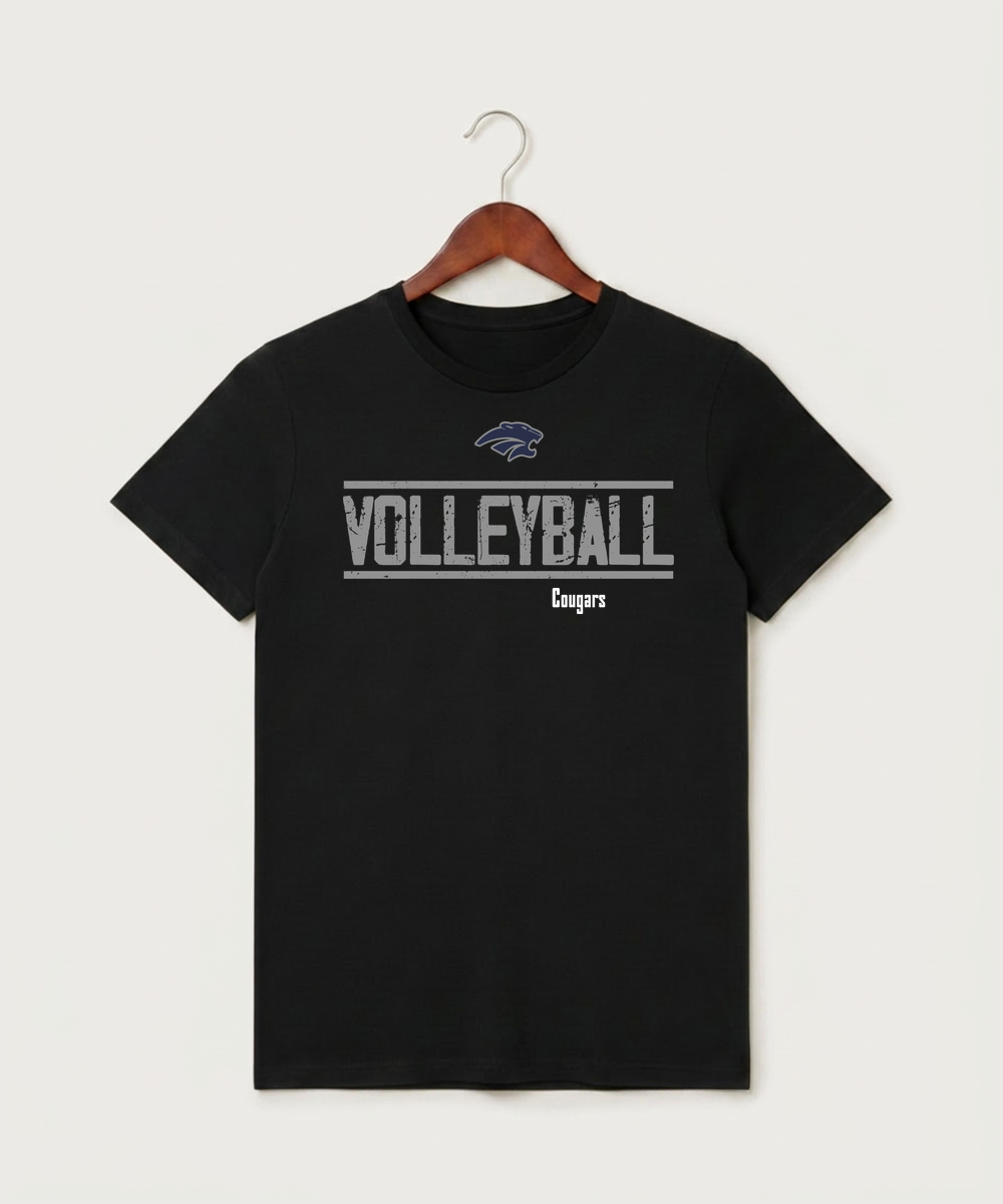 Zumbrota Mazeppa High School Volleyball (Girls) - Black T-Shirt - Full Front