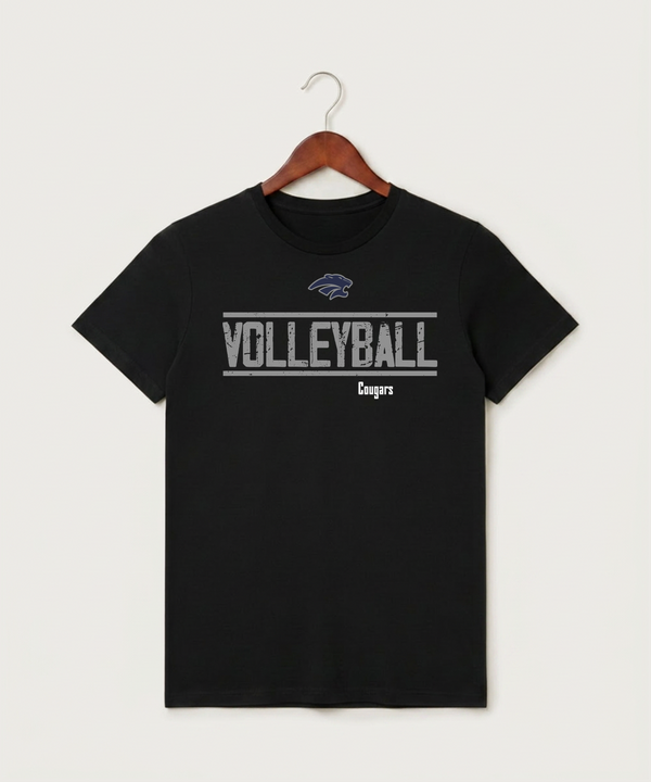 Zumbrota Mazeppa High School Volleyball (Girls) - Black T-Shirt - Full Front